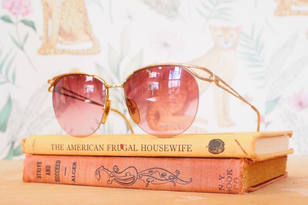 Vintage Nina Ricci Sunglasses 1990s USA Made Grandma Chic Retro beachy